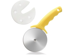 2026altiro-cortador De Pizza De 10 Cm, Acero Inoxidable Con Tapa, Fácil De Limpiar Y Apto Para Lavavajillas - Amarillo