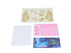 Pegatinas De Pared Con Alas De Ángel Luminosas Para La Habitación De Los Niños Y La Habitación Del Bebé, De Pvc.