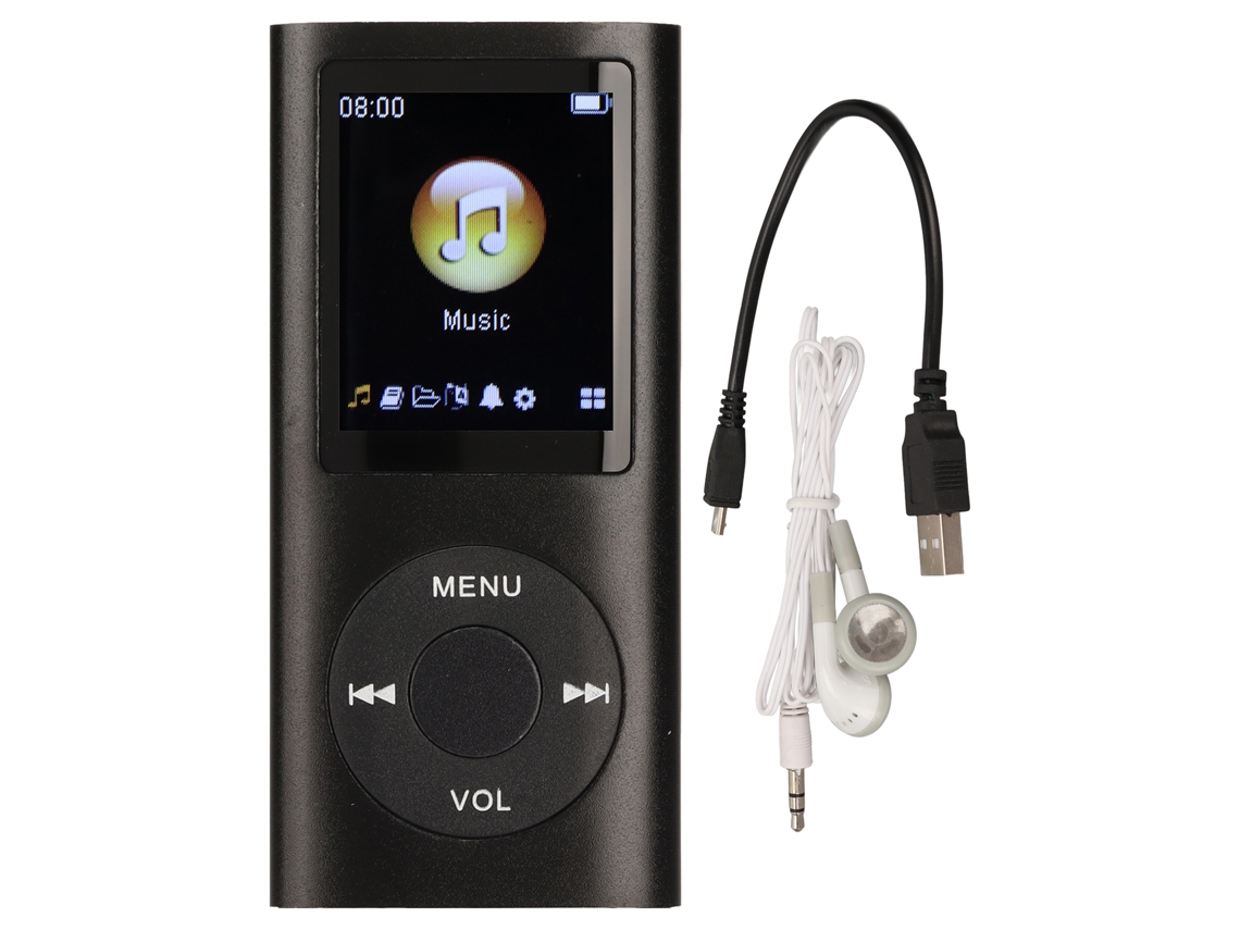 Reproductor MP3 (Sonido sin pérdida, Pantalla LCD de 1,8 pulgadas)