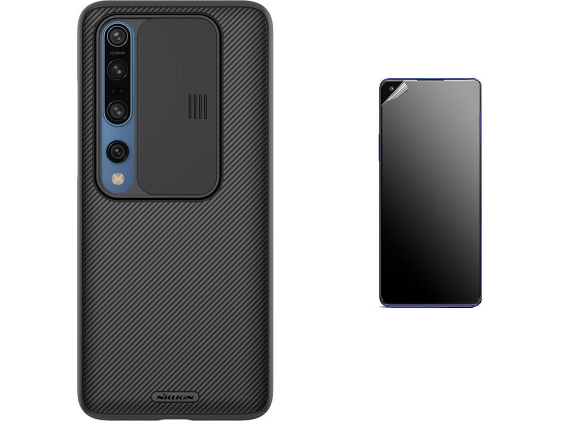 Kit Funda Y Película Xiaomi Mi 10 Pro Ultimatte Nillkin Camshield Negro