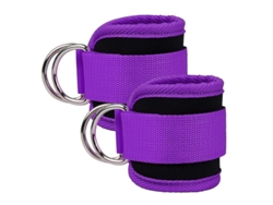 2026-correas De Tobillo Ajustables Para Máquina De Cables, Ejercicios Inferiores, Glúteos Y Piernas Morado