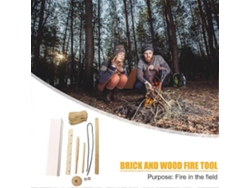 Kit completo de herramientas para entrenamiento, supervivencia y actividades al aire libre, incluye perforadora de madera para hacer fuego, ideal para acampar.