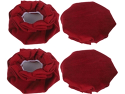 Puerta 4 Funda Antiestática Manijas Redondas, Piezas Rojas,