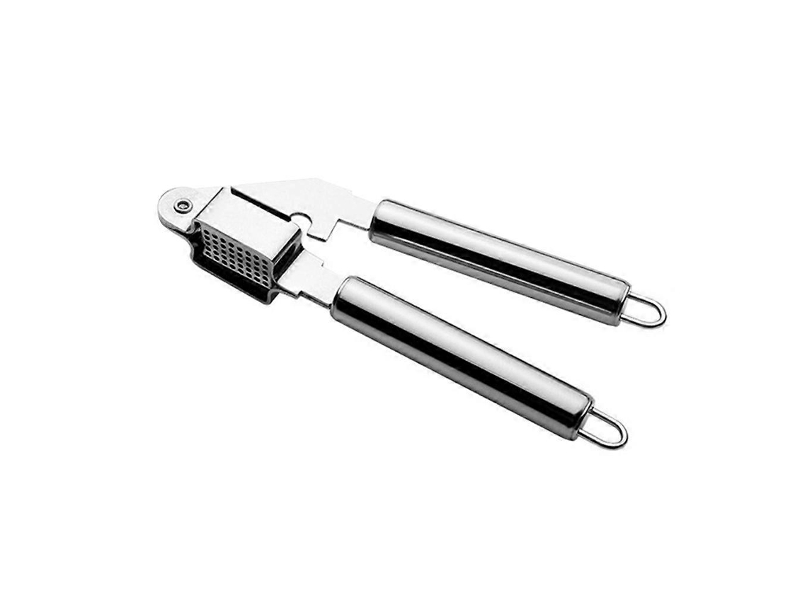 Prensa de ajos manual de acero inoxidable, trituradora de ajos y prensa de jengibre para barbacoa. Rosewell