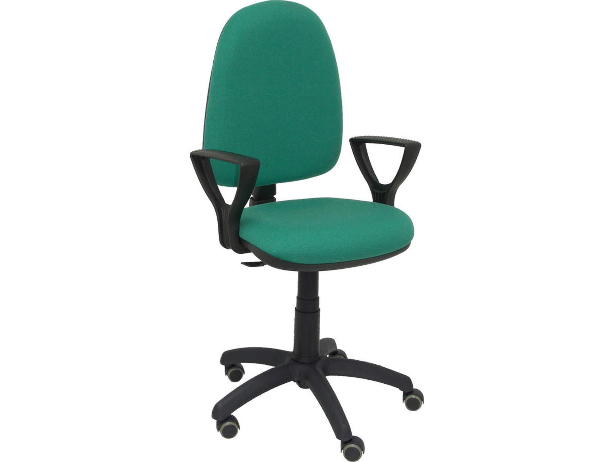 Silla de Escritorio Operativa PYC Ayna Verde BF RP con ruedas antiarañazos (Brazos Fijos - Tejido)