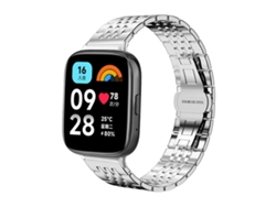 Pulsera para Redmi Watch 3 Active / Lite - Acero inoxidable - Siete biseles (20 mm)