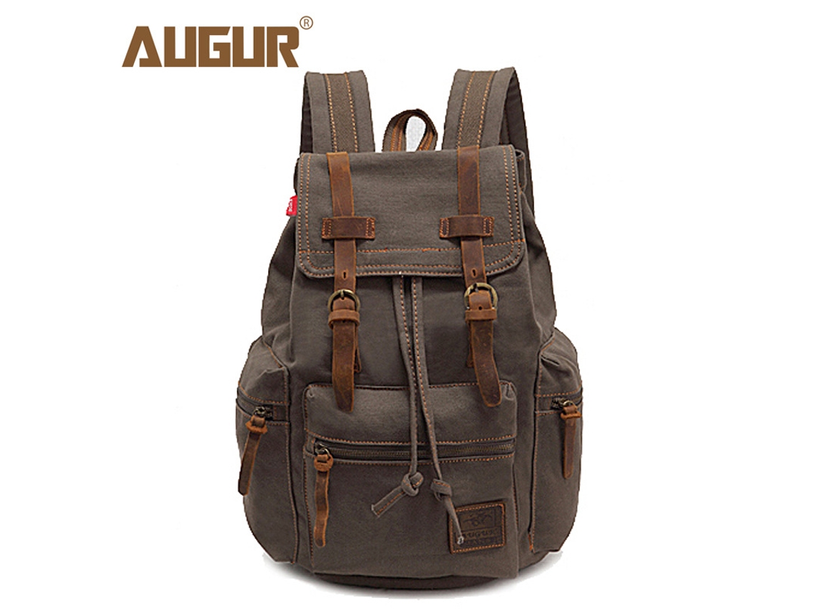 Bolsa De Lona (mochila Con Almacenamiento Para Computadora) Mochila Retro Para Hombres Aoge Mochila Escolar Para Estudiantes Transfronteriza Europea Y Estadounidense En Stock
