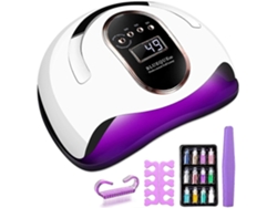 Lámpara UV Sche Nails, 168 W, LED UV Sche Nails Profesional, 4 temporizadores 10/30/60/99 s, base montable, pantalla LCD inteligente, lámpara UV Sche Nails para GOKOCO