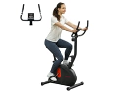 Bicicleta Ergométrica Resistência Magnética Lcd Sensor Assento Ajustável 88x50,5x131,5cm Preta