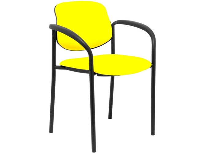 Silla de Confidente PIQUERAS Y CRESPO Villalgordo Amarillo (Brazos)