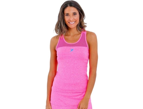 Camiseta de Mujer DROP SHOT Rodas Tenis Rosa (L)