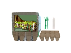 Kit de 24 bandejas para sembrar semillas con herramientas