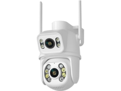 Cámara Ptz Wifi 4k De 8 Mp Con Doble Lente Y Pantalla, Detección De Personas Mediante Ia.
