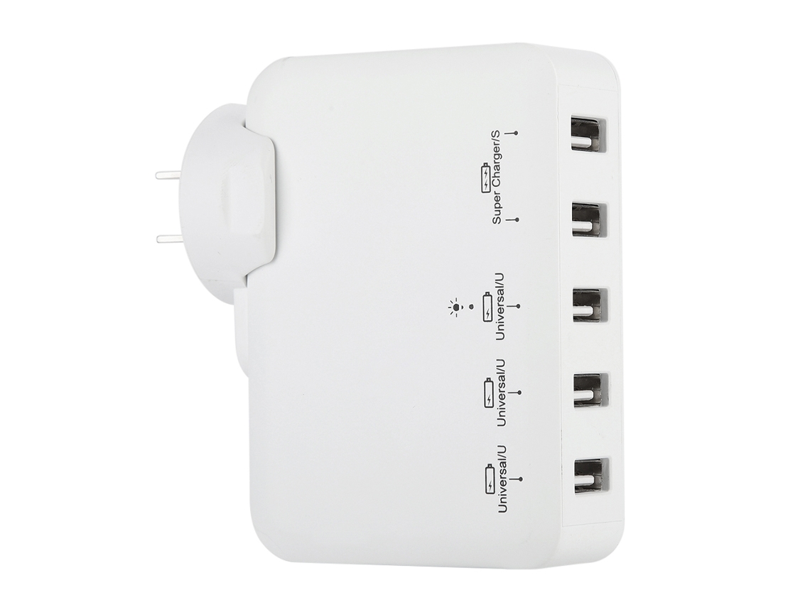 Cargador Orico con 5 puertos USB e indicador LED EOOCOO