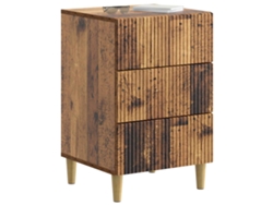 Maison Exclusive - Armario De Noche Con Cajón Madera Envejecida 43 X 41 X 66,5 Cm