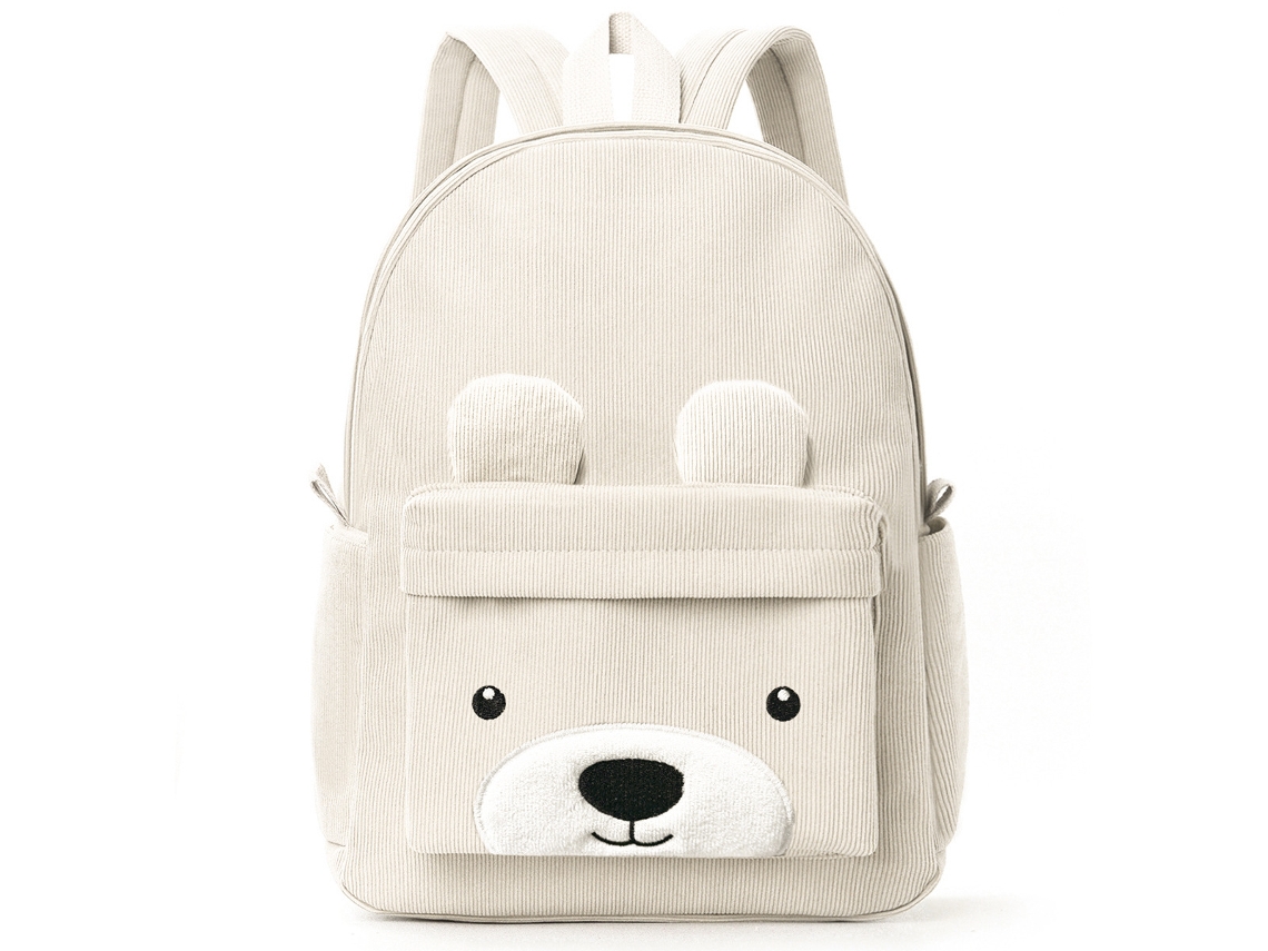 Mochila infantil, mochila escolar, mochila beige de gran capacidad