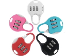 Cerradura de combinación para equipaje, 5 cerraduras mecánicas antirrobo adecuadas para mochilas, maletas, armarios, etc.