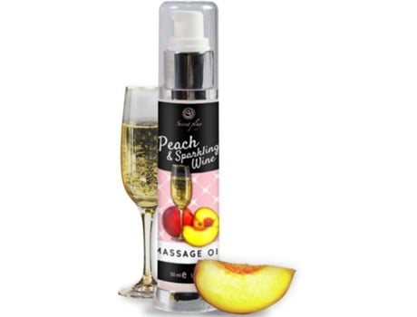 Aceite de Masaje SECREPLAY COSMETIC Melocotón y Cava (50 ml)