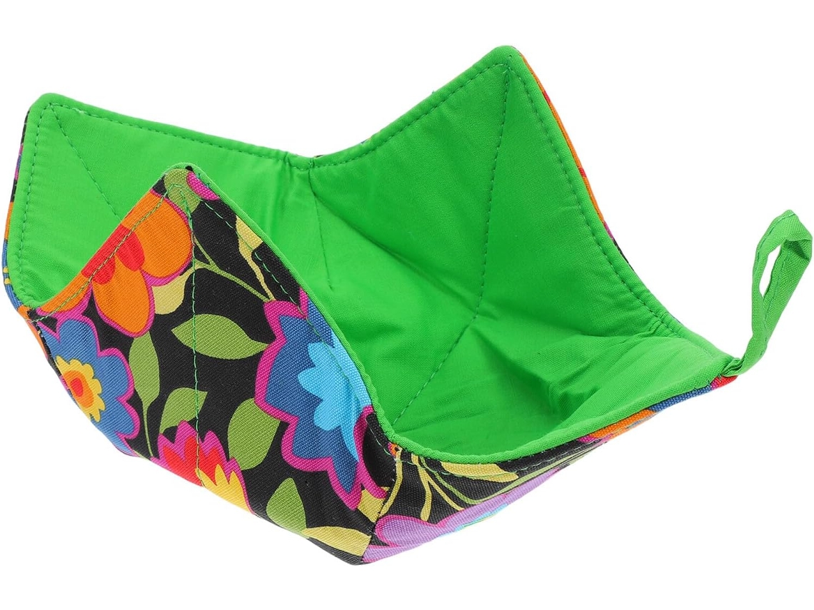 Guante De Cocina De Algodón Con Estampado Floral Para Microondas, Ideal Para Tazones
