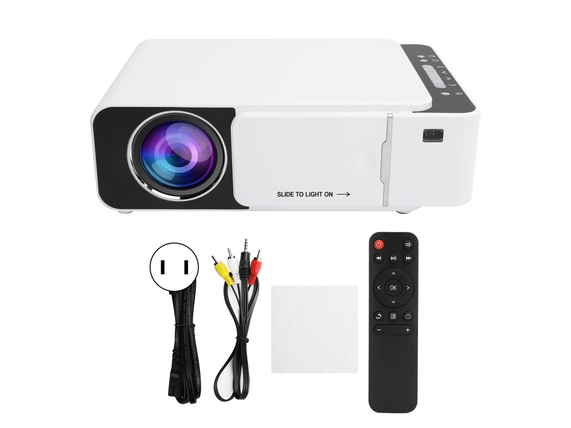 Proyector Home Hd Mini Portátil Pantalla Igual 1024x600p Led Reproductor De Proyección Inteligente