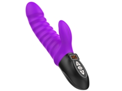 Vibrador De Masaje De Calefaccin De Silicona Recargable Para Mujeres (prpura)