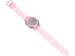 Relógio Led Rosa À Prova D'água Para Meninos E Meninas Com Estampa De Flor De Cerejeira - Relógio Digital Para Meninas