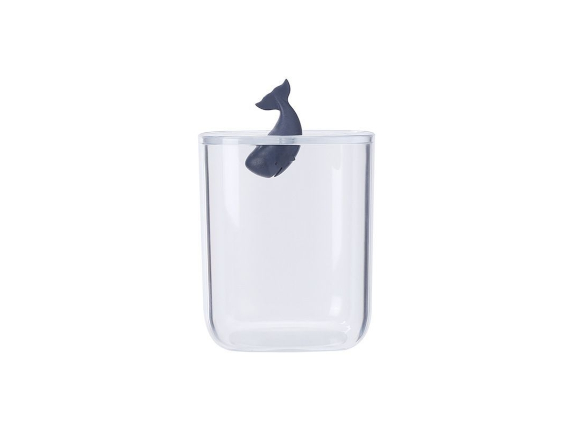 2026-2 Cajas De Almacenamiento Animal Creativo Ballena, Resistente Al Polvo, Para Bastoncillos De Algodón