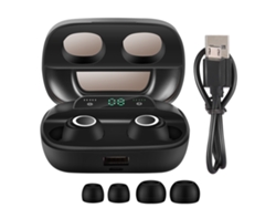 Auriculares Inalámbricos Bluetooth 5.0 Tws Con Micrófono Y Pantalla Digital S11 Negro