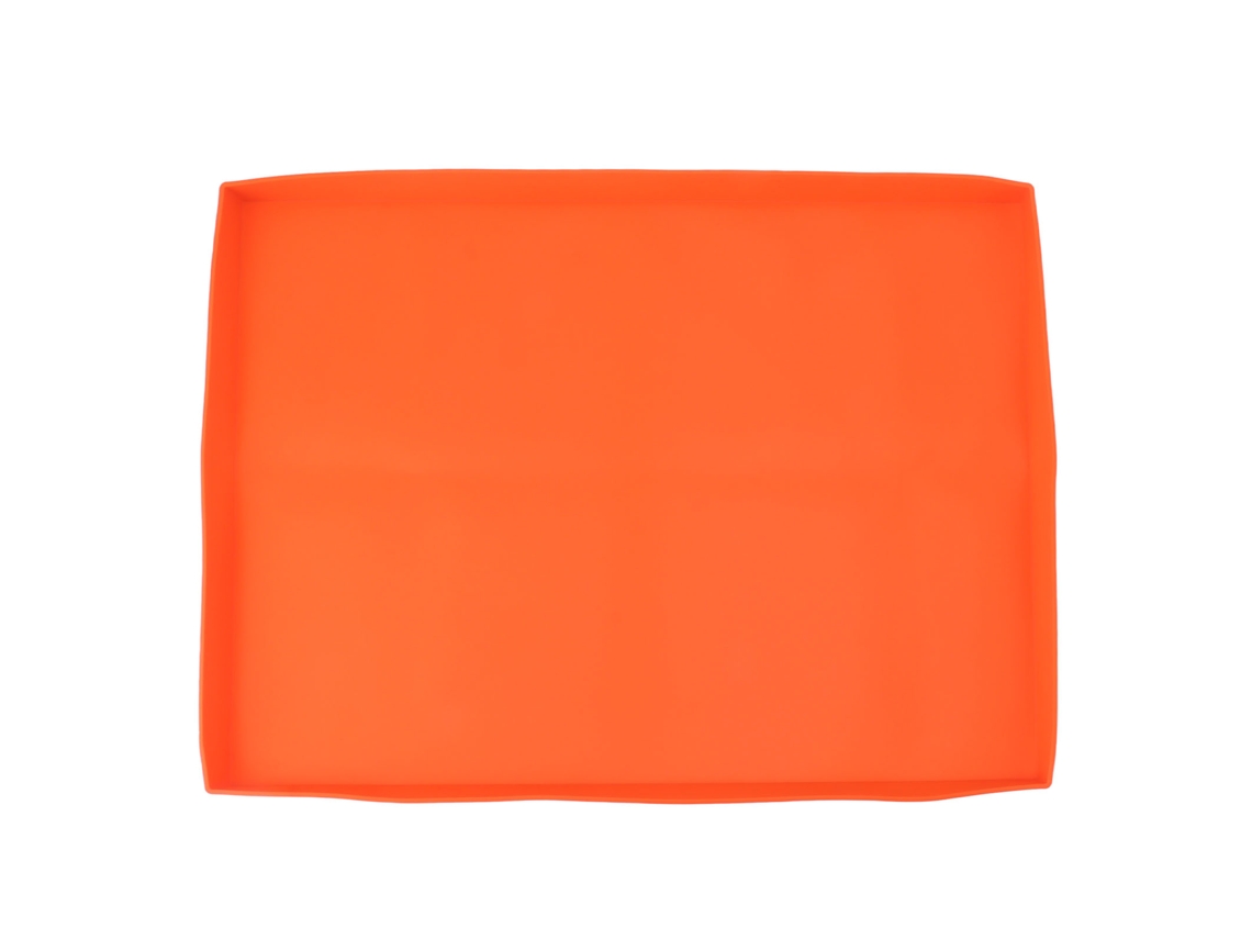 Alfombrilla De Silicona Resistente Para Parrilla Que Protege Contra Roedores, Suciedad Y Óxido, 56 Cm, Color Naranja.