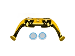 Painel Frontal Para Controle Ps5 Diy Com Capas De Joystick Acessorios De Decoração Dourado