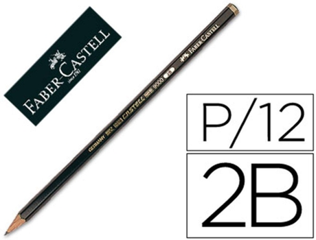 Lápis de Grafite Faber 9000 2B Unidade2