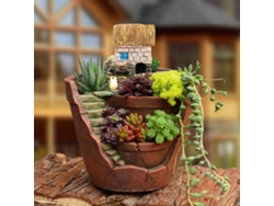 Maceta de flores micropaisaje colgante decoración de jardín resina