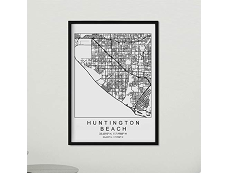Poster NACNIC Mapa de Huntington Beach (A3)