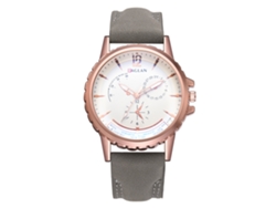 Reloj De Cuarzo Para Hombre Con Correa De Pu Estilo Casual Y Elegante Reloj De Pulsera Gris