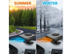 2 En 1 12vipree Calefactor Portátil Coche Potente 360° Desempañado Accesorios 12v/24v