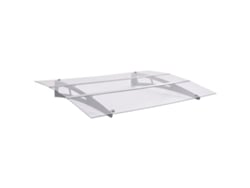 Marquesina para puerta VIDAXL Multicolor Policarbonato (120x90cm)