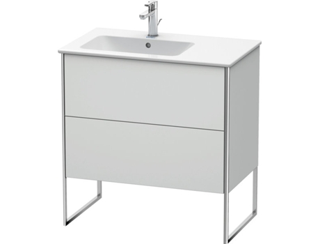 DURAVIT XSquare Vanity unit vertical 81.0 x 47.8 cm, 2 cajones, para lavabo ME de Starck 234583, lavabo a la izquierda