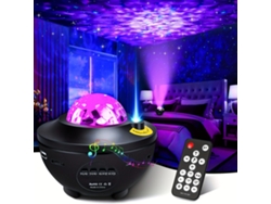 Lámpara proyector Galaxy Star con altavoz Bluetooth, color negro