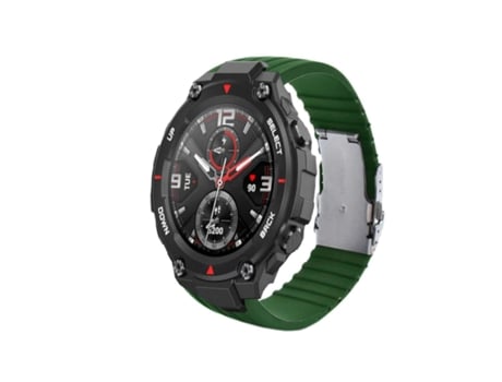 Correa Silicona Stripe Adaptable Amazfit T-Rex 2 Verde