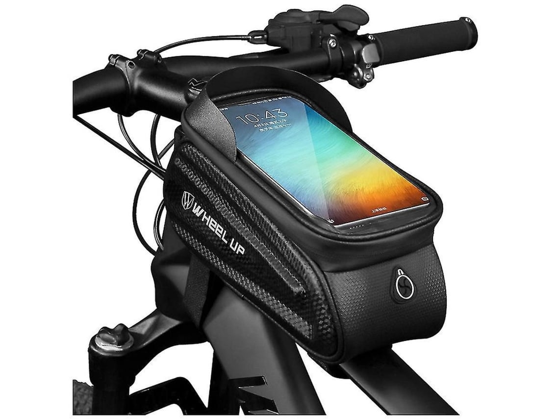 Bolsa para manillar de bicicleta, bolsa para cuadro de bicicleta, impermeable, bolsa para tubo superior delantero, soporte para alforja de YEMAESRE