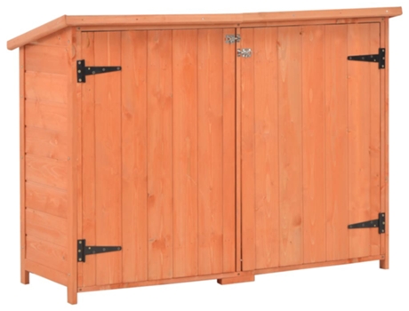 Caseta de Almacenamiento de Jardín de Madera VIDAXL (128X42X91 cm)