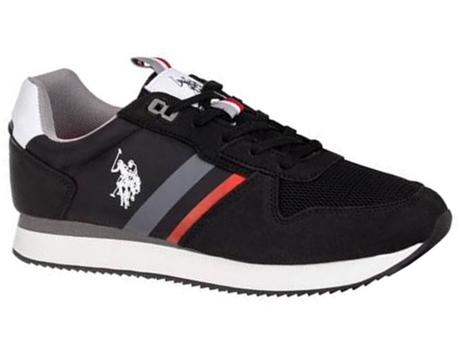 Zapatillas Deportivas U.S. POLO ASSN Nobil006Blk Hombre (Negro -Material Sintético, Tejido -43)