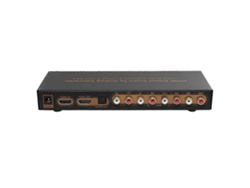 Convertidor de audio LPCM 7.1 con divisor, salida óptica RCA y enchufe europeo