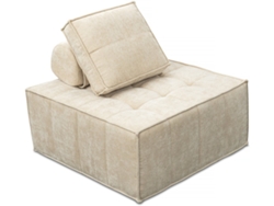 Sillón De Tela Texturizada <<velluto>> - 96 X 100 X 89 Cm - Beige