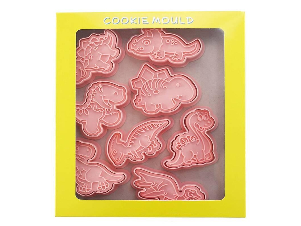 Pequeñas formas de pastel de plástico - dinosaurios - 8 piezas NORTHIX