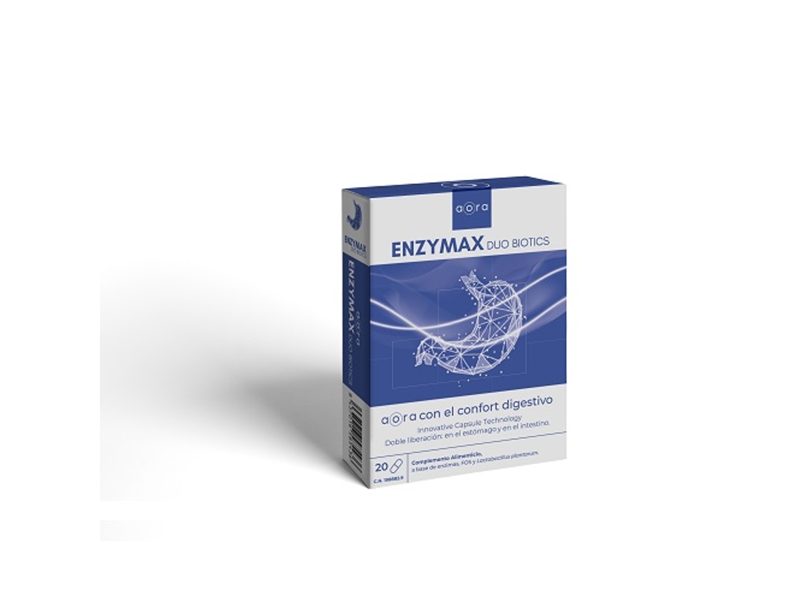 Complemento Alimentar AORA HEALTH Enziymax (20 Cápsulas)