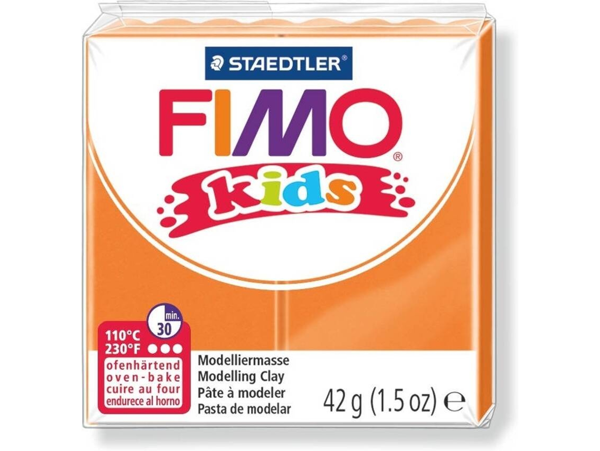 Arcilla de Modelar STAEDTLER FIMO Kids Naranja (42 g)