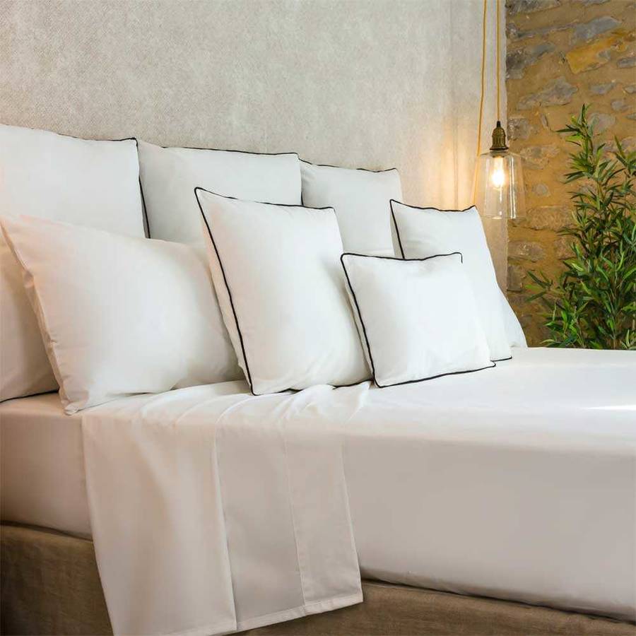 Cotton Artean Juego de sabanas organico blanco cama 160 x 190200. 100