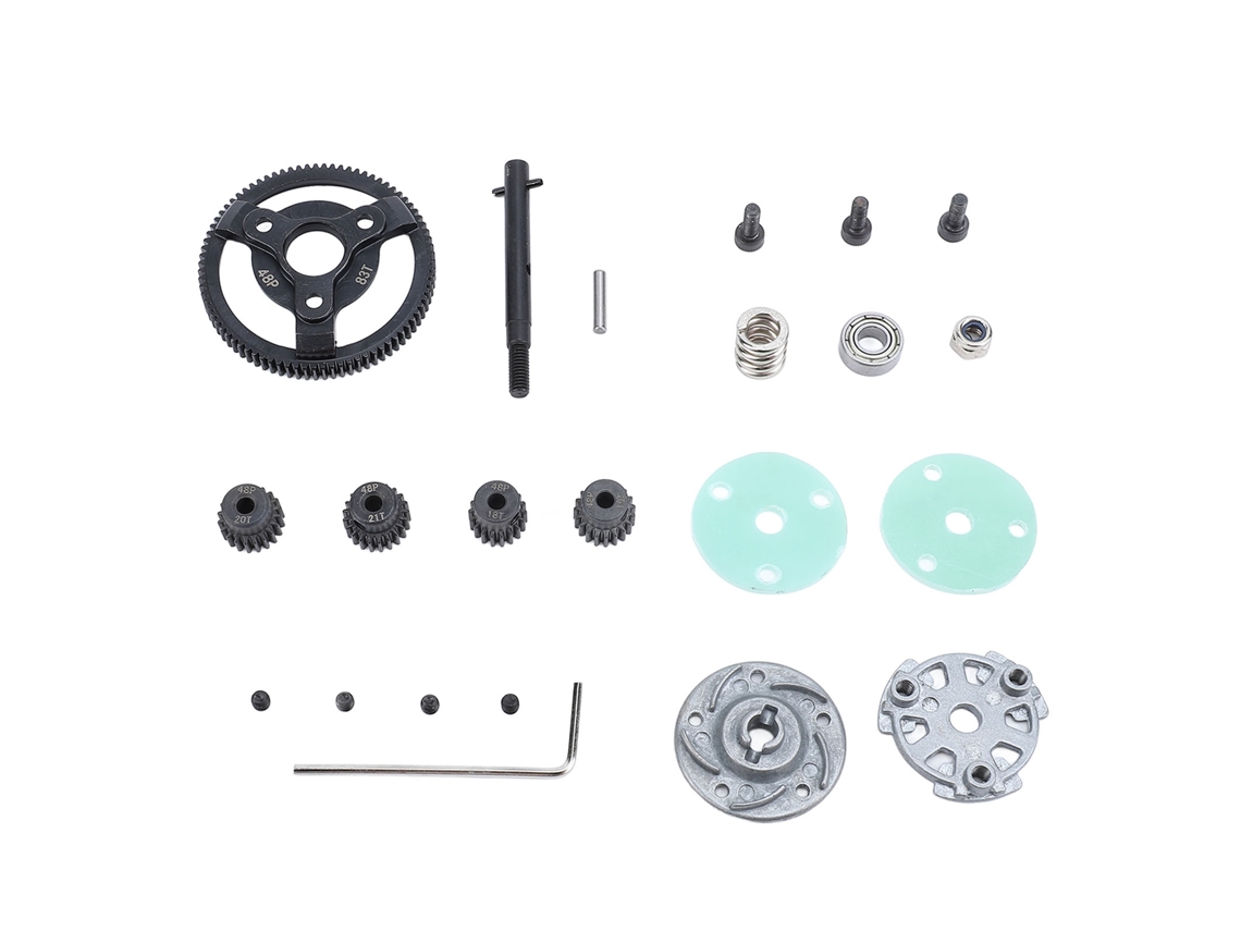 Juego de engranajes Mali para coche RC 48p 83t 18t 19t 20t 21t Acero al carbono para 1/10 Slash Vxl