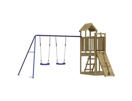 vidaXL Parque infantil de exterior madera de pino impregnada